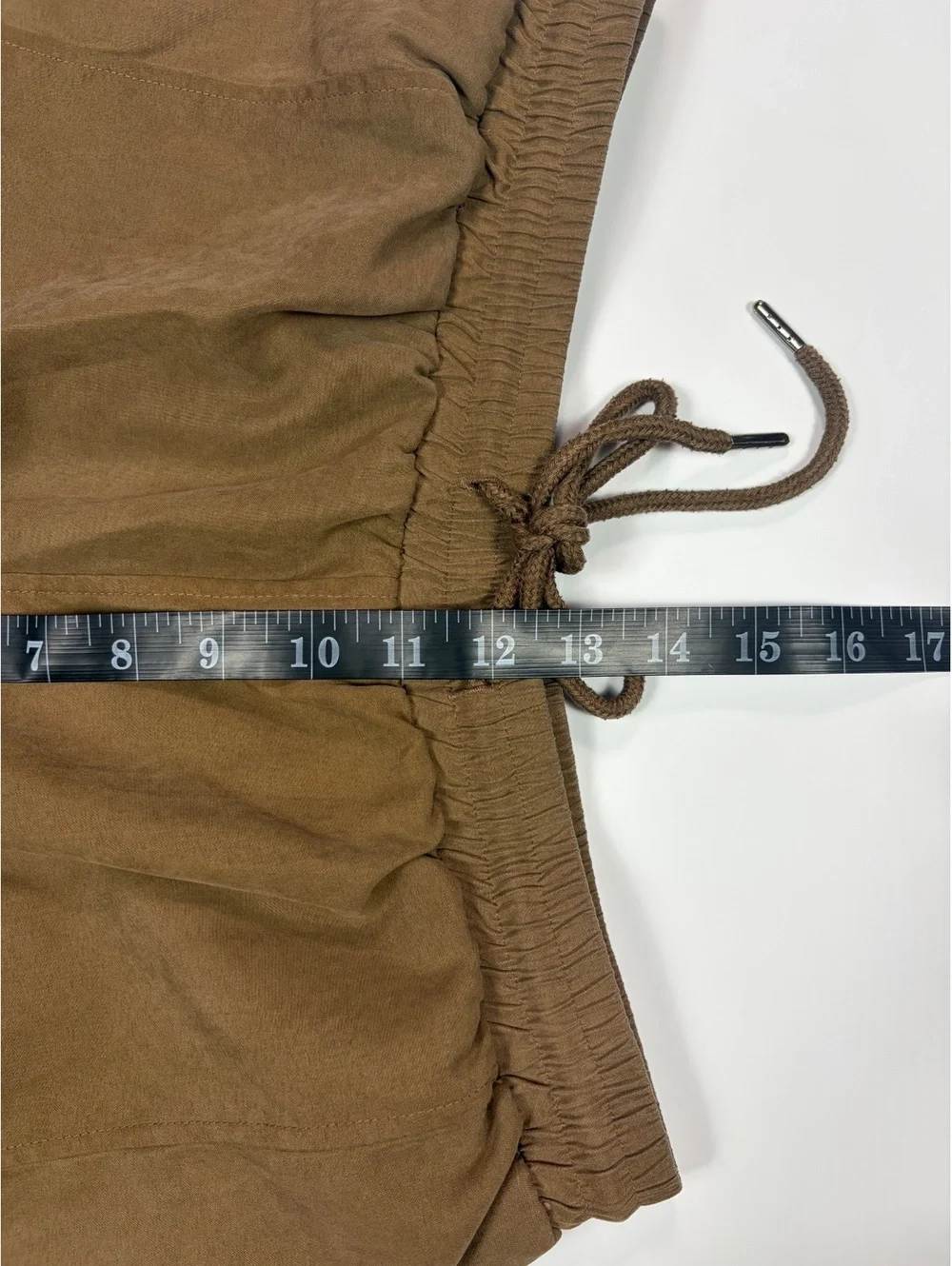 Streetwear Civil Regime Swim Trunks Mens L Brown Mesh Lined Drawstring Shorts